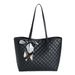 Women's Quilted Embroidery Tote Bag - Large Capacity Luxury Shoulder Bag For Women (Casual & Stylish)_viptrois.com