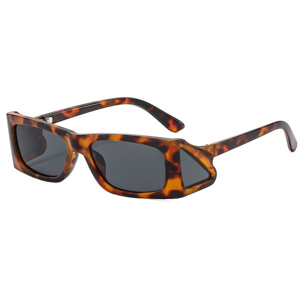 Men's Sunglasses New Small Frame Trend Sunglasses Jennie Fashion Women's High End Anti Ultraviolet Sunglasses_viptrois.com