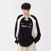 Vintage Streetwear Hoodie Unisex Oversized Long Sleeve Pullover With Contrast Panels – Casual Loungewear For Men & Women_viptrois.com