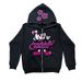 Gothic Dark Y2K Skull Letter Zipper Hoodie Unisex_viptrois.com