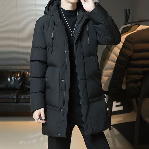 Men's Oversized Hooded Parka – Korean Streetwear Long Coat With Corduroy & Wool (M-8XL, Light Grey/Black/Army Green)_viptrois.com