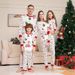 Christmas card solid color Christmas tree printing family Christmas set pajamas_viptrois.com