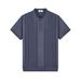 Old Money Style Sweater Knitted Polo Shirt Men's Solid Color Turn-Down Collar Casual Short Sleeve_viptrois.com