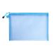 A4 Transparent File Bag Nylon Mesh Zipper Test Paper Information Bag File Storage Bag Office Student Subject Bag_viptrois.com