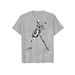 Camiseta Casual Manga Corta Para Hombre Con Diseño Guitarrista Esqueleto Alegre, Cuello Redondo, Ropa De Verano_viptrois.com