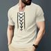 Men's Clothing Cardigan Drawstring Round Neck Sports Polo Shirt_viptrois.com