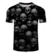 3D Men's T-shirt Dark Skull Digital Printed Short Sleeve Top_viptrois.com