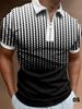 Men's Clothing Fashion Casual POLO Shirt Lapel Collage Pull On Button Business Solid Color Tops_viptrois.com