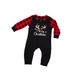 Christmas Letter snowflake plaid Christmas family print home dress pajamas_viptrois.com