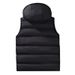 Men's Winter Hooded Vest, Plus Size Down-Filled Fleece Lined Warm Puffer Jacket For Cold Weather_viptrois.com