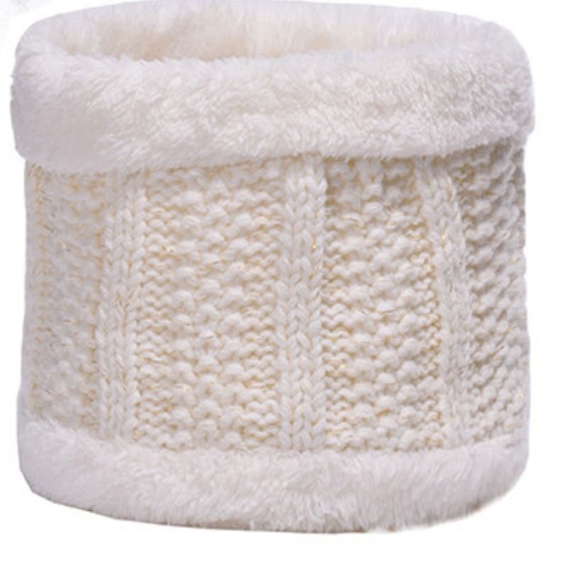 hot selling knitted hat wool hat autumn and winter plus velvet thickened scarf hat set special pullover hat_viptrois.com