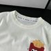 Children's Short Sleeved Suits New Summer Boys And Girls Casual Korean Cartoon Three Dimensional Dolls Breathable Summer Clothes Two Piece Suit_viptrois.com