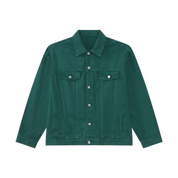 Men's Clothing Cotton Multi Color Denim Jacket Autumn And Winter New Loose Lapel Workwear Jacket_viptrois.com