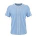 Men's Short-Sleeved Sports Baseball Shirt Heat Transfer Quick-Drying Short-Sleeved Outdoor Cardigan Baseball Uniform _viptrois.com