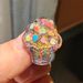 Kids Shoe Charms - Glitter Princess & Ice Cream Bunny Decor With Rainbow Clips (Detachable Shoe Accessories For Girls)_viptrois.com