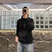 Pure Pure European Station New Men's Autumn Winter Hoodie Versatile Simple Lazy Style Patchwork Long Sleeve Top_viptrois.com