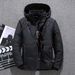 Doudoune Capuche En Duvet De Canard Blanc Pour Homme Pardessus Chaud Parka Thermique Manteau D Contract Haute_viptrois.com