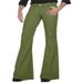 Men's Slim Fit Stretch Flared Pants – High Elasticity Polyester Blend, Urban Casual Trousers (S-XXXL, Solid Colors)_viptrois.com