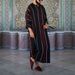 Men's Clothing Striped Print Casual Ethnic Men's Robe_viptrois.com