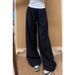 Men's Clothing Quick Drying Sports Pants For Women, New Summer High Waisted, Loose Fit, Slimming Casual Pants, American Style Workwear Long Pants._viptrois.com