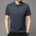 Men's Clothing Full Seamless Bark Pattern Short Sleeved Shirt Thin Loose Versatile Solid Color T Shirt_viptrois.com