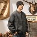 American Rro Heavyweight Baseball For Men, Loose Fit, Trendy Brand, Autumn And Winter Floral Yarn Old Money Style_viptrois.com