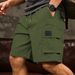Men's Stretch Cargo Shorts – Loose Fit, Multi-Pocket Outdoor & Beach Shorts With Adjustable Waist For Casual & Sports_viptrois.com