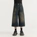 Men's Clothing Hong Kong Style Retro Distressed Men's Loose Wide Leg Denim Shorts Trendy Summer Lazy Style Nostalgic Color Vintage Seven Point_viptrois.com