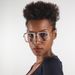 Trendy New Diamond Studded Plain Glasses Korean Style Large Frame Unisex Glasses Fashionable Sunglasses Cross Lens Supply_viptrois.com
