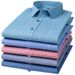 Classic Plaid Long Sleeve Shirt For Men, Breathable Cotton Casual Button Down Shirt, Wrinkle-Resistant Comfortable Top For Everyday Wear_viptrois.com
