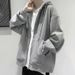 Pure Pure Men's Hoodie Spring And Autumn Cardigan Loose Thin Jacket Casual Top Winter American Style Sportswear_viptrois.com