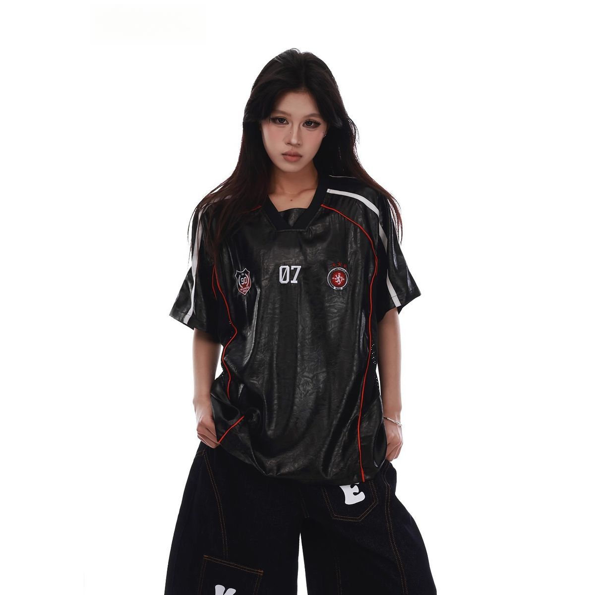 American-style Jersey Short-sleeve T-shirt For Men And Women, Summer Trendy Couple's Wear, Loose Casual Sports_viptrois.com