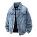 Men's Clothing National Trend Style Denim Jacket Slim Fit Comfortable Long Sleeve Thick Top Trendy New Arrival Large Size Printed Jacket Men_viptrois.com