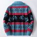 Loom Autumn Winter Men's European And American Cross-Border Heavy Jacquard Knit Jacket Thickened Cardigan Sweater SY0173_viptrois.com