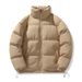 Men's Puffer Jacket – Lightweight Quilted Polyester Coat (S-3XL, Black/Charcoal/Taupe/Mint)_viptrois.com