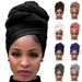 New Sweat Cloth Turban Hat Cross Border Hot Sale Black Solid Color All Match Baotou Hat Warm Scarf Wholesale_viptrois.com