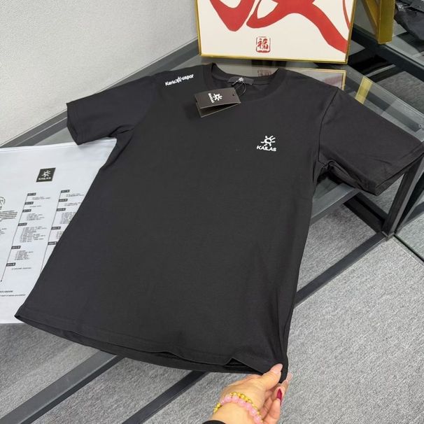2026 Summer Men's Short-Sleeve T-Shirt, Light Luxury Loose-Fit Top, Casual Round-Neck, Trendy Brand Couple's Base Shirt_viptrois.com