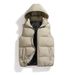 Cotton Vest Men Wear New Autumn And Winter Hooded Vest Sleeveless Men's Outer Detachable Hat Casual Vest_viptrois.com