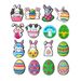 16 Set Of Easter Cute Bunny Shoes Buckle Shoes Flower PVC Soft Rubber Shoes Accessories Accessories_viptrois.com