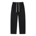 Men's American Style Heavyweight Cleanfit Grey Sweatpants Trendy Brand Patchwork Loose Wide Leg Casual Sports Pants_viptrois.com