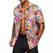 Men's Clothing Printed Shirt Lapel Men's Casual Short Sleeve Pocket 3D Straight Hair Summer_viptrois.com