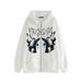 2021 New Trendy Street Style Loose Hooded Sweatshirt Dark Print Jacket Fleece Winter Coat With Zipper_viptrois.com