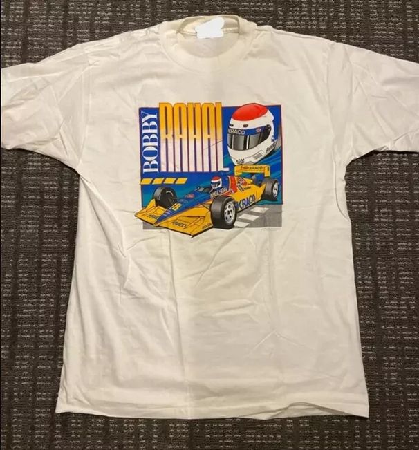 Vintage Indy Car 1991 Bobby Rahal T-Shirt Mens Womens Tees Top Tops Tees Men's Women's, Bobby Rahal Shirt, Bobby Rahal_viptrois.com