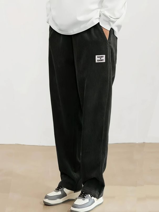 Men's Clothing Spring And Autumn 5 New Men's Loose Wide Leg Pants Comfortable Casual Pants Men's Solid Color Simple Fashion Brand_viptrois.com