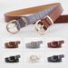 Crocodile pattern large gold fashionable women's needle buckle versatile trend casual jeans belt women_viptrois.com