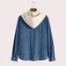 Hot Sale Color-Blocked Fleece-Lined Corduroy Hoodie Jacket For Men - Heavy Duty Winter Shirt Coat_viptrois.com