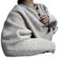 Lazy High-end Henry-neck Sweater Men's Autumn And Winter Korean Trendy Brand Design Pullover Soft Waxy Knitted Sweater Top_viptrois.com
