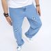 Men's Clothing new retro casual jeans, men's, trend, loose pants, high street wide leg pants, men_viptrois.com