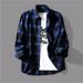 Autumn Style Black And White Plaid Long Sleeve Shirt For Men, Unique Design, Retro Style, Loose Fit_viptrois.com