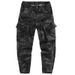 Men's Military Camouflage Cargo Pants – Lightweight Polyester, Multi-Pocket Jogger Fit For Tactical & Streetwear Style_viptrois.com